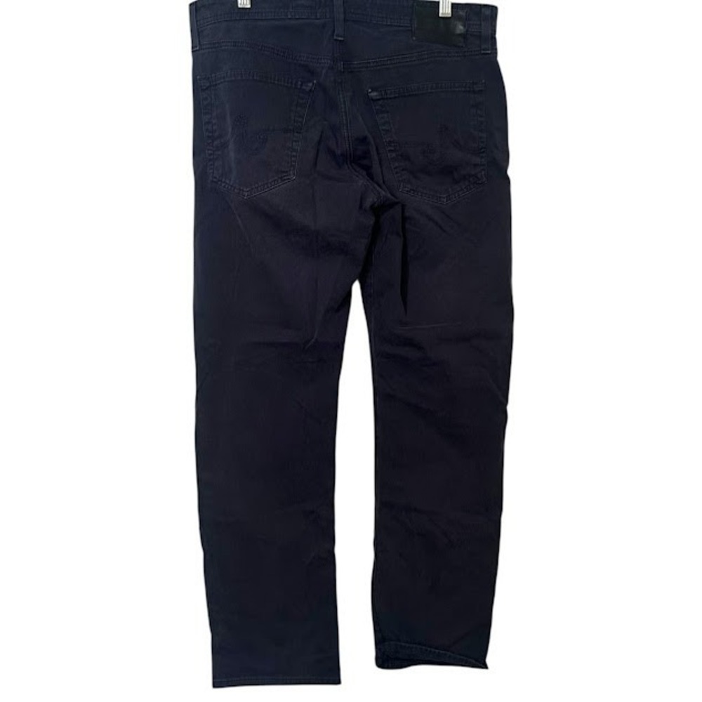 AG Adriano Goldschmied Navy Blue Graduate Tailored Leg Chino Pants Mens 33 x 32 - Picture 2 of 4